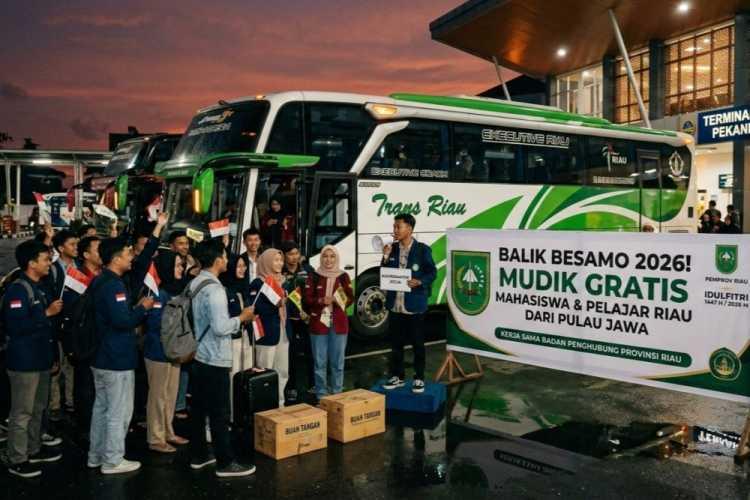Bus Gratis Balek Besamo 2026 Pemprov Riau Akan Bawa Mahasiswa Pulang Kampung