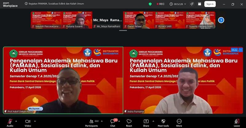 Gelar Kuliah Umum Bersama BI, 260 Mahasiswa Baru Pascasarjana Unilak Bahas Stabilitas Ekonomi