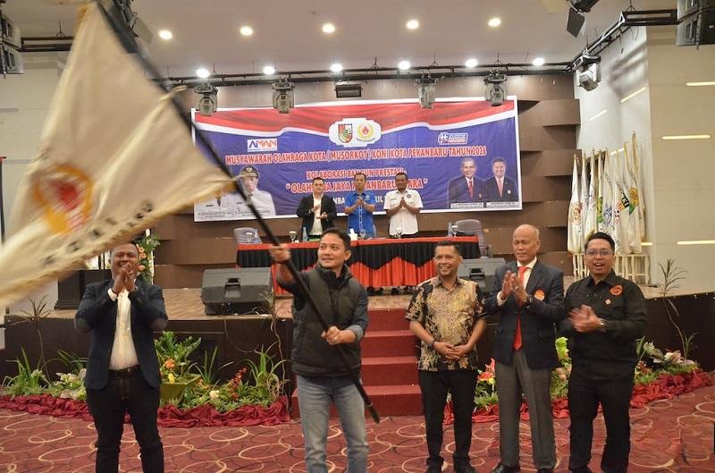 Achmad Faisal Reza Terpilih Pimpin KONI Pekanbaru 2026–2030, Kejar Target Juara Porprov Riau