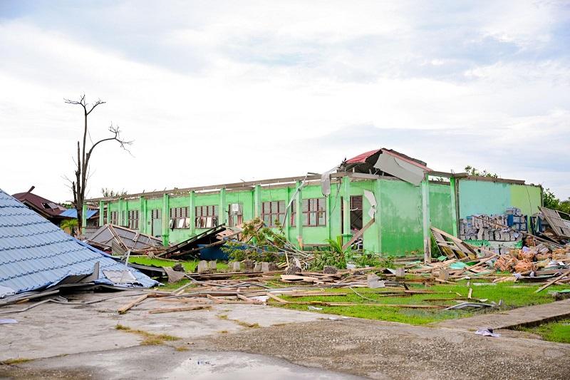 Puting Beliung Sapu Desa Api-Api, Polres Bengkalis Gerak Cepat Amankan Sekolah dan Rumah Terdampak