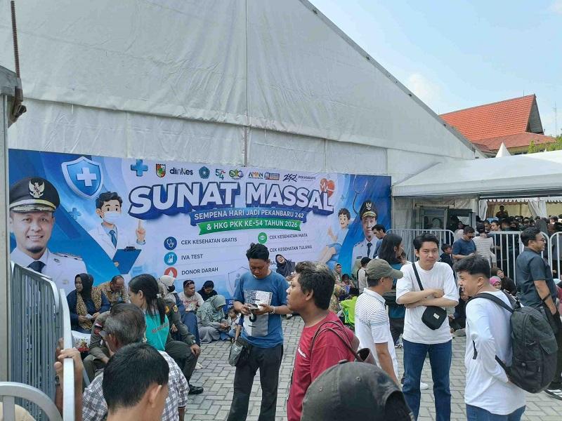 1.200 Anak Ikuti Khitanan Massal Gratis dalam Rangka HUT Kota Pekanbaru