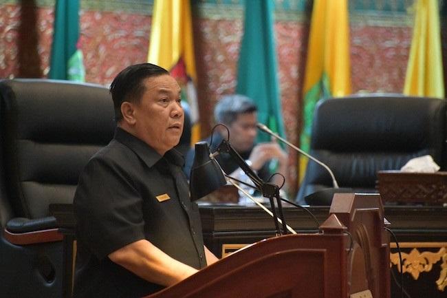 Plt Gubri SF Hariyanto Marah Banyak OPD Tak Hadir Rapat Paripurna LPJ APBD 2025 di DPRD Riau