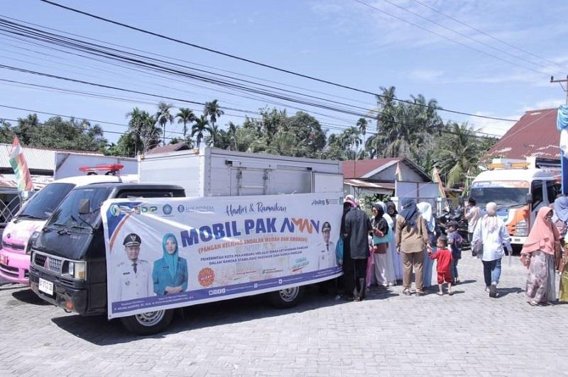 Pemko Pekanbaru Operasikan Mobil &rsquo;Pak Aman&rsquo;, Solusi Belanja Sembako Murah Keliling