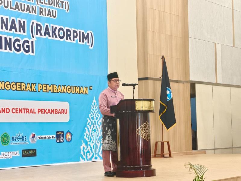 Pemprov Riau Dukung Pembentukan Konsorsium Perguruan Tinggi Sesuai Arahan Kemendiktisaintek