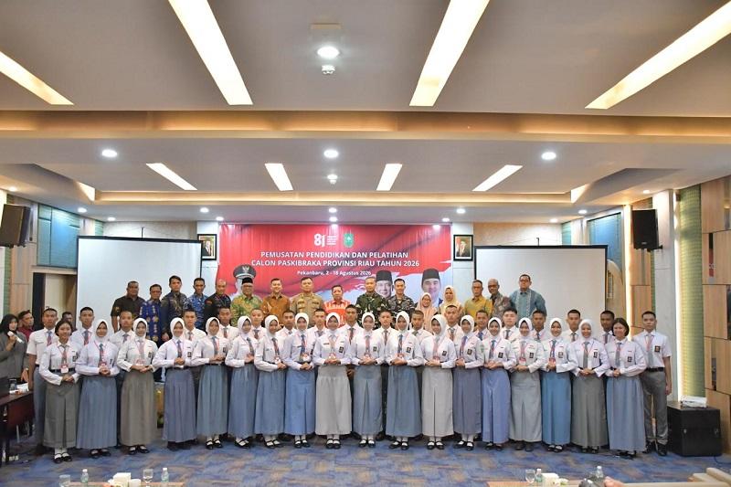 Calon Paskibraka Riau Tahun 2026 Resmi Masuki Masa Diklat Intensif hingga 18 Agustus