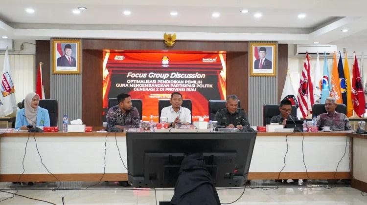 KPU Riau Bersama Unri Bahas Optimalisasi Pendidikan Pemilih bagi Generasi Z