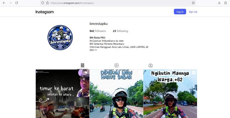 Satlantas Pekanbaru Buka Pengaduan Lalu Lintas, Bisa Lapor Lewat Instagram dan 110