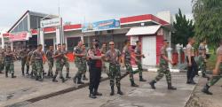 Cinta Hidup Sehat Polres Dumai Bersama Detasemen Arhanud Rudal 004 Lakukan Olahraga Pagi