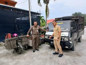 TPS Liar Semakin Marak, DLHK–Satpol PP Pekanbaru Ringkus 8 Angkutan Sampah Ilegal