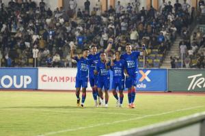 Laga Kandang Terakhir Berbuah Manis, PSPS Taklukkan Sumsel United 2-0