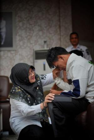 Dilepas Langsung Bupati Afni, 5 Pemuda Disabilitas Siak Jalani Diklat Vokasional di Bogor
