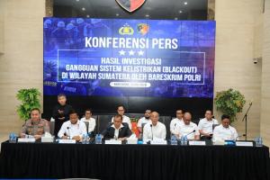 Polri Bongkar Penyebab Blackout Sumatera, Kabel SUTET Diduga Putus akibat Cuaca Ekstrem