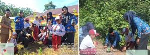 Polsek Tandun Tanam Pohon di 2 Titik Di Tandun, Semarak HUT ke-81 RI dengan Aksi Green Policing