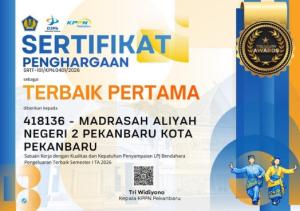 Tertib Kelola Keuangan, MAN 2 Pekanbaru Gapai Terbaik Pertama Treasury Awards