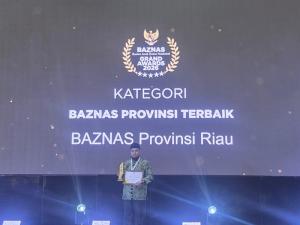 Baznas Riau Raih Penghargaan Nasional sebagai Baznas Provinsi Terbaik 2026