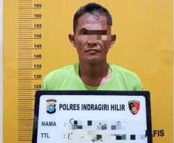 Lahan Gambut Terbakar 0,5,H, Polres Inhil Amankan Satu Tersangka